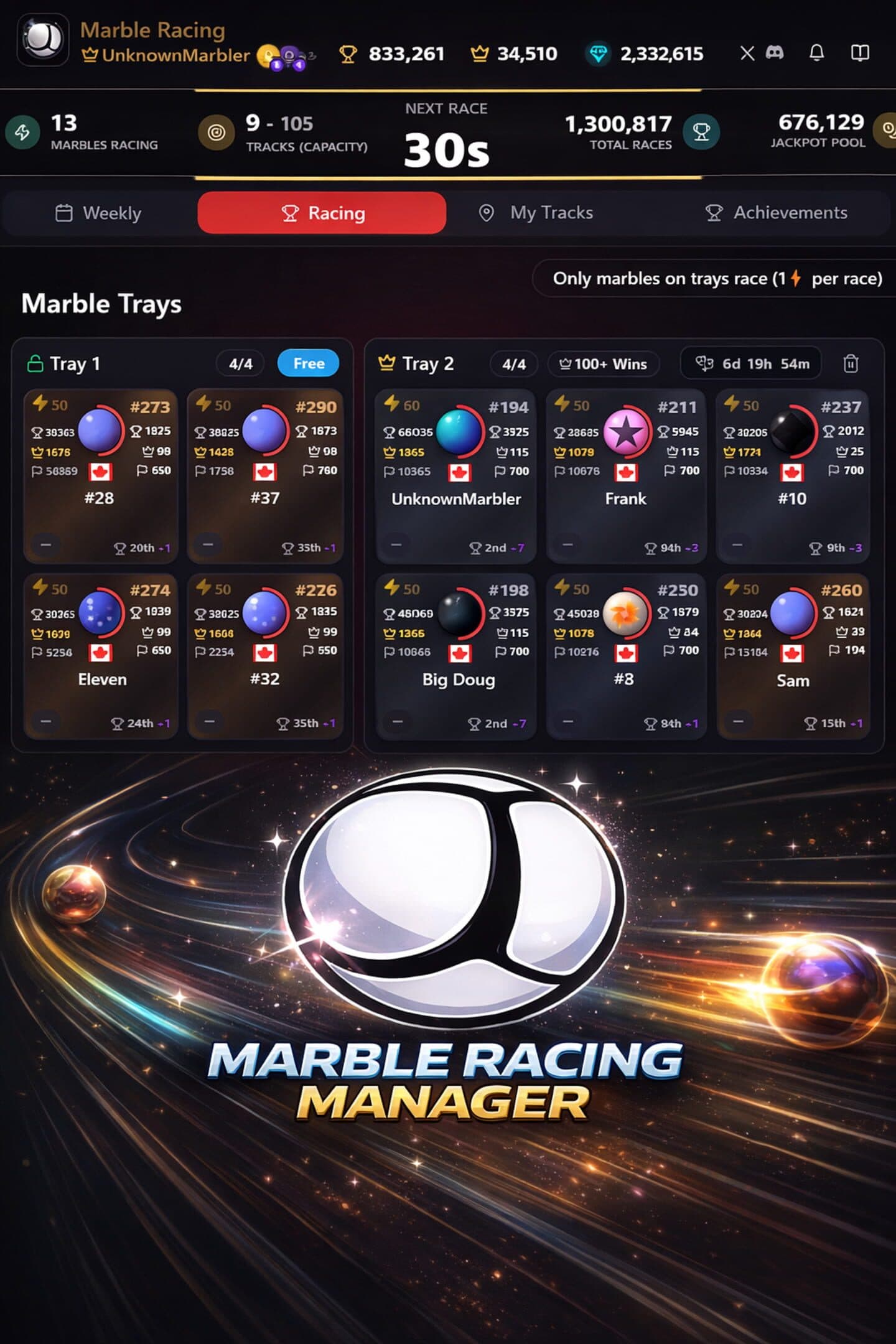 Marble Racing Manager artwork